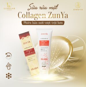 sữa rửa mặt Zunya collagen